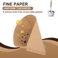thumbnail image 3 of HLONK 200 Pcs Coffee Paper Filters #4  Disposable Coffee Paper Filters U-Shaped Cone Paper Filters 8-12 Cup for Drip Coffee Maker  Unbleached Natural Brown Cone Paper Filter, 3 of 9