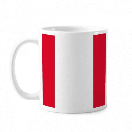 

Peru National Flag South America Country Mug Pottery Cerac Coffee Porcelain Cup Tableware