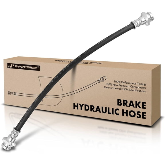 A-Premium Rear Passenger Brake Hydraulic Hose Compatible with Select Nissan Models - Sentra 2000 2001 2002 2003 2004 2005 2006 1.8L with Rear Drum Brakes - Replace# 462104Z010