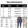 thumbnail image 3 of ABATAB Capri Leggings for Women Fold over Gym Yoga Crop Pants Stretch Casual Slim Fit Athletic Exercise Summer Outfits, 3 of 5