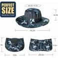 thumbnail image 3 of BUTKLNYTS 2 Pack Sun Hat for Women and Fishing Hat for Men Neck Flap, Face Cover, UPF 50+ for Outdoor Use, 3 of 13