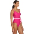 thumbnail image 3 of ClubSwim Noelle Wrap One Piece Swimsuit - Deep Fuchsia/Pink - Small, 3 of 9