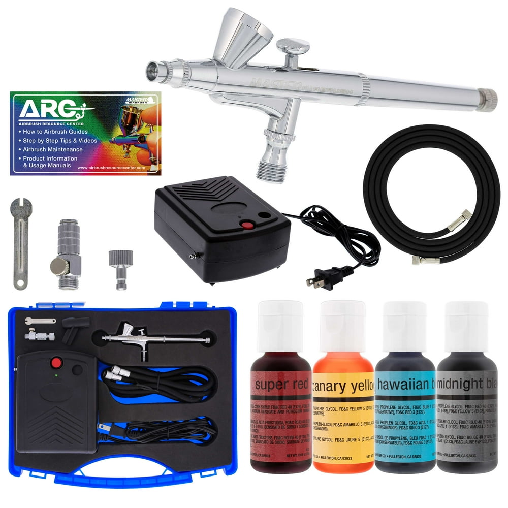 Complete CAKE DECORATING G34 AIRBRUSH SYSTEM KIT wFood Color Set