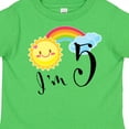 thumbnail image 4 of Inktastic I'm 5 Fifth Birthday Sun Rainbow Boys or Girls Toddler T-Shirt, 4 of 5