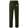 thumbnail image 2 of Boys Girls Baggy Sweatpants - Lightweight Straight Leg Athletic Pants with Pockets & Bow Knot, Comfortable Casual Sportswear for Kids 4-13 Years(Dark Green,6-7Years), 2 of 4