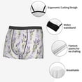 thumbnail image 4 of KLL Lavender Flowers Men's Cotton Boxer Briefs Underwear-X-Large, 4 of 8