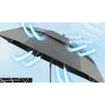 thumbnail image 3 of Parasol de Plage à Double Auvent de 48,6 Pouces avec Pince, Parasol de Chaise de Plage UPF50+ avec Pince, Parasol Portable Réglable à 360° pour Extérieur, Patio, Voitures de Golf, Camping (Chaise Non Incluse), 3 of 7