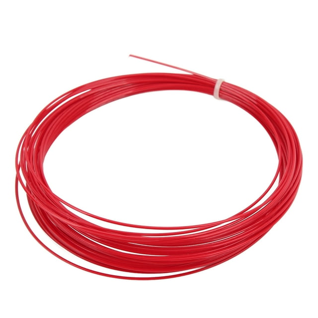 Cuerda de tenis hexagonal Cable de tenis profesional resistente al desgaste para tenis 12 m/39,4 pies Rojo