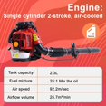 thumbnail image 4 of Seipouy 80CC Gas Powered Backpack Leaf Blower, 4.8 HP 2-Stroke 900 CFM 206 MPH , Commercial-Grade Gas Leaf Blower for Landscaping, Snow Removal, and Heavy-Duty Yard Work, 4 of 10