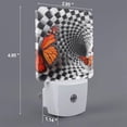 thumbnail image 2 of Xecao Butterflies Optical Illusion for Night Light - a Wall-mounted LED Fixture with A Dusk-to-dawn Sensor, Ideal for Bedrooms, Bathrooms, Hallways, and Kitchens-US, 2 of 7