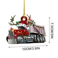 thumbnail image 4 of Hot6sl Ofertas Del Día Pieza de Adornos Navideños Colgantes, Decoración, Regalo, Producto Personalizado, Camión de Bomberos de Hierro Familiar, Excavadora, Colgante de Excavadora, 4 of 5