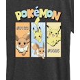 thumbnail image 3 of Pokémon - Pikachu and Eevee Pastel  - Women's Short Sleeve Graphic T-Shirt, 3 of 5