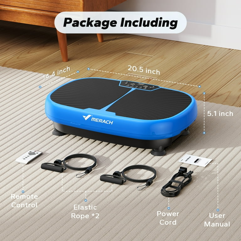 MERACH Vibration Plate Exercise Machine for Lymphatic Drainage