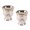 Silvery white, variant on POYOGA 2pcs Rose Zincs Metal Drinking Glasses 30ml for Special Occasions