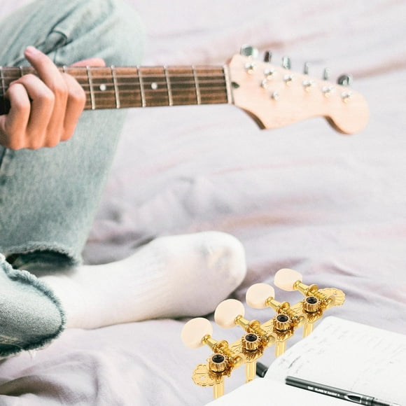 IDEANATEGRATE 1Jgo De Guitarra De Metal Doradas Accesorios Para Afinar Guitarra Acústica