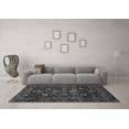 thumbnail image 3 of Ahgly Company Indoor Round Oriental Gray Traditional Area Rugs, 5' Round, 3 of 4