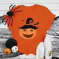 thumbnail image 5 of Towmus Fall Shirts for Women's Pumpkin Face T-Shirt Funny Lantern Shirt for Women Cute Graphic Tees, 5 of 5