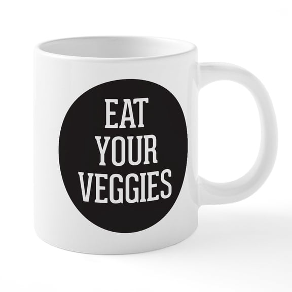 CafePress - Eat Your Veggies - 20 Oz White Ceramic Mega Mug