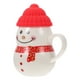 thumbnail image 3 of 1 Set Dibujos animados Muñeco de nieve Taza con tapa Copa de agua Copa de agua adornada adornador, 3 of 8