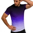 thumbnail image 4 of Mens Big and Tall T-Shirts, Short Sleeve Shirts for Men Summer Fashion Loose Fit Ombre Tie Dye Crewneck Tees, 4 of 6