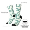 thumbnail image 4 of Fuzoiu Hand Drawn Snake Print Athletic Crew Socks for Men & Women,Casual Crew Socks,Above Ankle Crew Socks for Business, Casual, 4 of 6