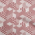thumbnail image 1 of oneOone Velvet Maroon Fabric Geometrical Mix Craft Projects Decor Fabric Printed By The Yard 58 Inch Wide, 1 of 4