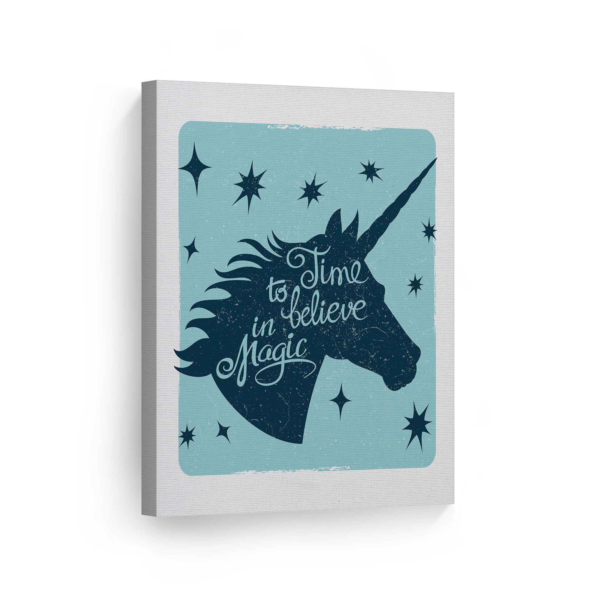 smile art design time to believe in magic quote unicorn wall decor
