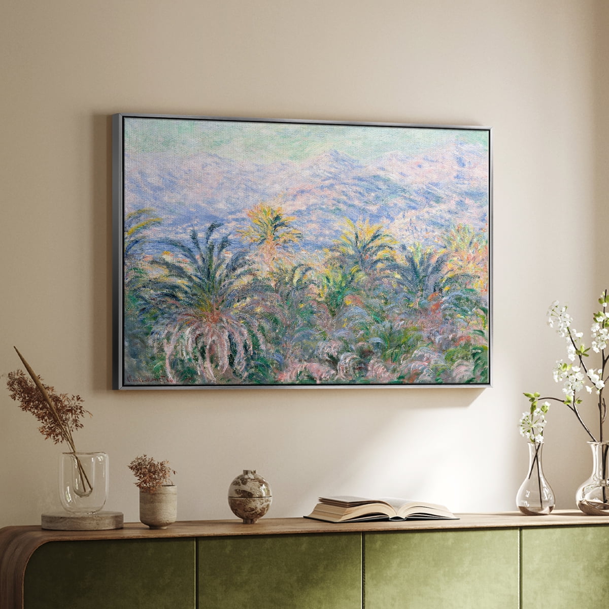 Vintage Landscape-CCXLII By Wexford Home Framed in Silver Wood Gallery Wrapped Canvas 17 in. x 25 in.