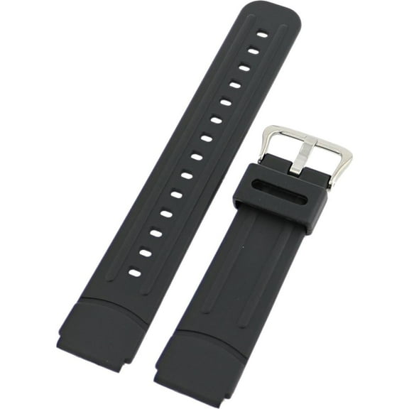 Casio Watchband 20mm CPW200 Black, Black Buckle Part #70627979