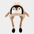 thumbnail image 5 of Leey-World Girls Penguin Knit Hat Boys Cartoon Warm Fuzzy Beanie Winter Fleece Lining Cap with Ear for Toddler Baby Boys and Girls, 5 of 9