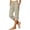 Beige, variant on Capri Pants for Women High Waisted Straight Leg Stretchy Lightweight Yoga Trousers Casual Work Golf Leggings with Pockets