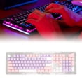thumbnail image 4 of Custom Keycaps, Keyboard Keycaps Two Color Injection Molding Easy Installation  For 87 Keys Keyboard Purple Pink White, 4 of 8