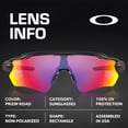 thumbnail image 4 of Oakley OO9208 Radar EV Path Rectangle Shaped Non-Polarized Sunglasses for Men - Includes Official Eyewear Kit - Matte Black Frame with Prizm Road Lens, 4 of 7