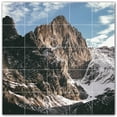 thumbnail image 1 of Picture-Tiles.com: Mountains Ceramic Tile Wall Mural WAL500877-55S. 21.25"W x 21.25"H using (25) 4.25" x 4.25" Ceramic Tiles-Satin Finish, 1 of 3