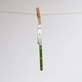 thumbnail image 3 of SABRE PARIS - 5-Piece Flatware Set - Bistrot Collection - Knife, Fork, Soup Spoon, Teaspoon & Dessert Fork - Stainless Steel & Nylon - Dishwasher Safe - Fern Green - Brilliant Finish, 3 of 4