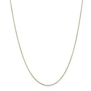 Real 14kt Yellow Gold .65mm Round Snake Chain; 22 inch; Lobster Clasp; for Adults and Teens; for Women and Men