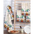 thumbnail image 2 of White-Beard Dwarf Kitchen Dish Towels for Drying Dishes Set of 2, Sunflower Heart Forest Floral Waffle Weave Microfiber Terry Hand Tea Bathroom Towels Quick Dry & Absorbent Towel 15.7x23.6, 2 of 7