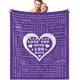 thumbnail image 1 of LHSHID Anniversary Wedding Gifts Blanket Flannel Soft and Comfortable Anti static Bed Sofa Blanket 50x60in, 1 of 6