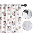 thumbnail image 4 of Blackout Kids Curtains,White Cow Strawberry Heart Pattern Childrens Insulated Curtains Set Of 2,Bedroom Essentials,Toddler Room Decor 52x84in(132x213cm), 4 of 5