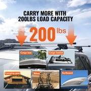KFFKFF Universal Roof Rack Cross Bars, 54 Aluminum, 200 lbs, Adjustable with Locks, Multicolor