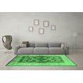 thumbnail image 3 of Ahgly Company Indoor Rectangle Oriental Emerald Green Industrial Area Rugs, 2' x 3', 3 of 4