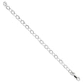 thumbnail image 1 of 925 Sterling Silver 6mm 8.5 Inch Link Chain Charm Bracelet, 1 of 5