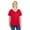 RED FLECK, variant on Threadfast Apparel Ladies' Triblend Fleck Short-Sleeve V-Neck T-Shirt - 203FV