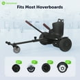 thumbnail image 4 of iscooter K3 Hoverboard Seat Attachment for 6.5'' 8'' 8.5'' 10'' Self Balancing Scooter, Hoverboard Go Kart for Kids/Adults, 4 of 6
