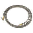 thumbnail image 1 of Unique Bargains Stainless Steel 10cm Air Chuck Inflator Compressor Pump Extension Hose for Car Motorbike Quick Connect, 1 of 7