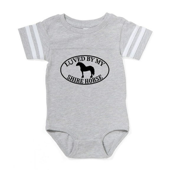 CafePress - Shire Horse - Cute Infant Baby Football Bodysuit