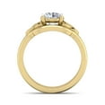 thumbnail image 3 of SuperJeweler 1 Carat Lab Grown Diamond Claddagh Bridal Set In 14K Yellow Gold For Women, 3 of 5