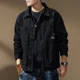 thumbnail image 2 of Con estampado de moda, abrigo vaquero suelto para hombre al precio más bajo, ropa de diseñador de bajo costo, talla L, chaquetas vaqueras elegantes y económicas para hombre, 2 of 5