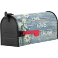 thumbnail image 5 of Daisy Flowers Mailbox Cover Magnetic Mailbox Wraps,Spring Floral Blue Wood Grain Mailbox Covers Standard Size 18x21 inch,Live Love Laugh Mail Wrap Post Letter Box Decoration for Outdoor Gardern Yard, 5 of 6