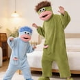 thumbnail image 4 of Big Mouth Monster Pajamas，Silly Onesie Pajamas Soft Plush Cosplay Jumpsuit Funny Silly Onesie Pajamas, 4 of 7